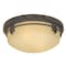 Designers Fountain 13in Mission Ridge 2-Light Warm Mahogany Ceiling Light Flush Mount 82121-WM - alternate 1